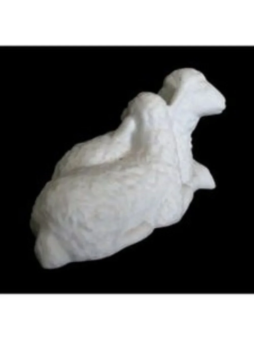 Vintage Avon Nativity Sheep Figurine: 1983 Porcelain Bisque, Original Box